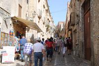 Hauptstraße von mittelalterlichen Stadt Erice