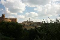 05.10.2014 Blick auf das Stadtzentrum von Siena