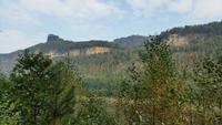 Blick auf die Schrammsteine