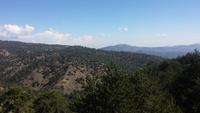 Blick vom Olymp ins Troodosgebirge