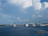 Das Auslaufen von den Bahamas