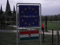 Ungarisch-Österreichische Grenze am Platz des Paneuropäischen Picknick 1989