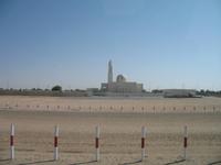 Kamel-Rennstrecke auf der Fahrt nach Al Ain