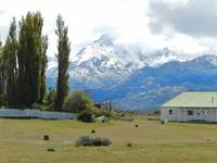 verschneite Berge