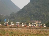 Rast auf der Fahrt ins Chinesische Dorf