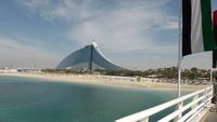 Blick auf das Jumairah Beach Hotel