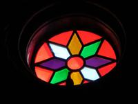 Rosette der Kathedrale von Funchal von innen
