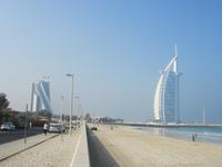 Blick auf Jumeirah Beach Hotel und Burj Al Arab