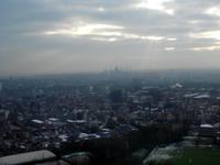 Blick vom Atomium auf Brüssel