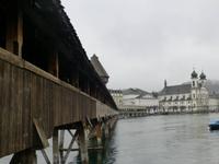 Luzern Kapellbrücke und Jesuitenkirche