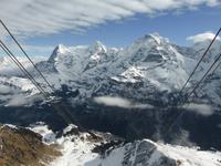 Schilthorn - Blick zum Dreigestirn von der Gondel