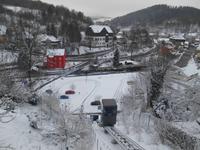 Schwarzenberg (Fahrt mit dem Schrägaufzug zum Schloss)