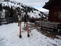 Alphörnerbläser erinnern an alte Tradition.