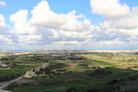 Blick über die Insel Malta von einem Aussichtspunkt in Mdina