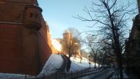 Blick auf den Weg hinauf zum Wawelschloss