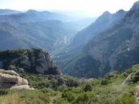 traumhafter Ausblick von Felsenkloster Montserrat