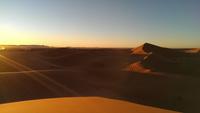 Wüste bei Merzouga - Sonnenuntergang