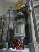 Schmannewitz, Inneres mit Altarkanzel