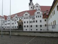 Stadtfront des Schlosses Hartenfels