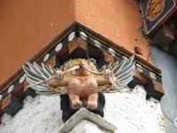 Detail an einem Dzong