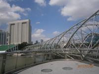 Singapur, Helix Brücke bei Marina Sands Bay