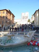 Chaos an der Spanischen Treppe