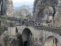 Blick auf die Basteibrücke