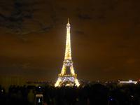 Paris - Eiffelturm bei Nacht 