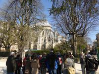 Paris - Gruppe während Seine Insel Rundgang