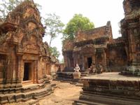 reich verzierter Tempel Kambodscha