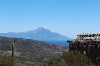 Fotostopp mit Blick auf den Berg Athos