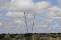 namibianische Hochspannungsleitungen