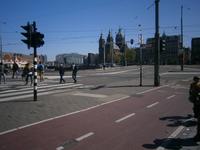 In der Nähe des Bahnhofs von Amsterdam