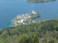 Vom Pyramidenkogel aus ein phantastischer Blick auf Maria Wörth.
