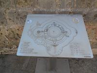 Grundriss der Burg oder auch des Schlosses De Bellver über Plama