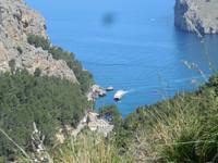 Unser Boot erreicht Sa Calobra