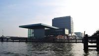 020 Amsterdam, Blue Boat Grachtenfahrt, Außen IJ, Bimhuis