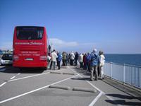 Auf dem Abschlussdeich von Holland nach Friesland