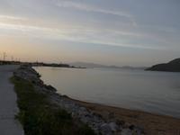 Lesbos, Abendstimmung am Golf von gera