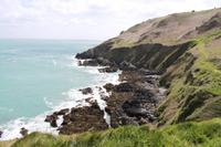 Auf Jersey, während der Wanderung an der Steilküste im Norden Jerseys