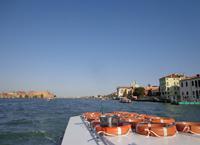 Abholung vom Zattere mit dem Boot