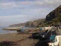 erster Eindruck von der vulkanischen Küste Madeiras