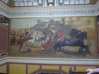 Korfu, Achilleion, Bild im Treppenhaus
