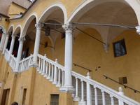 Rathaus von Ferrara Innenhof