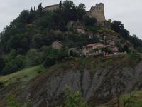 Blick auf Castello Canossa