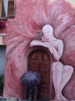 Bild aus der Freiflächengallerie im Dorf Dozza