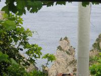 0102 Kreuzfahrt AIDAvita - Adria - Inselrundfahrt Korfu - im Kloster  in Panagía Theotokós - Blick über das Meer