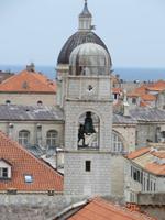 0257 Kreuzfahrt AIDAvita - Adria - Dubrovnik - Rundgang auf der Stadtmauer - Blick zum Uhrturm