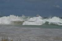 extremer seegang in villamil