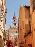 Blick auf die Kirche des Heiligen St. Spirodon 